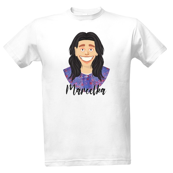 Bílé pánské tričko Marcelka